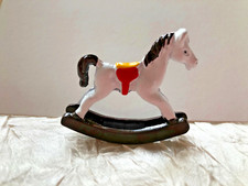 ROCKING HORSE/Rocker Metal Miniature Toy/Nursery Dolls House 1/12th Scale