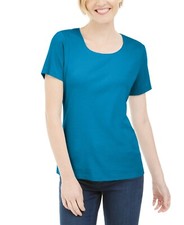 Karen Scott Short Sleeve Scoop
