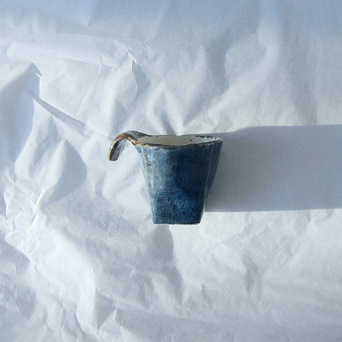 Handmade navy blue ceramic - handmade,