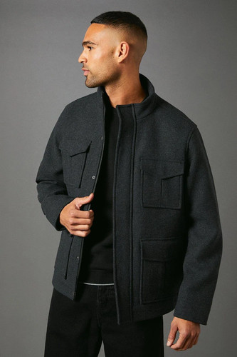 Maine charcoal smart jacket - charcoal,