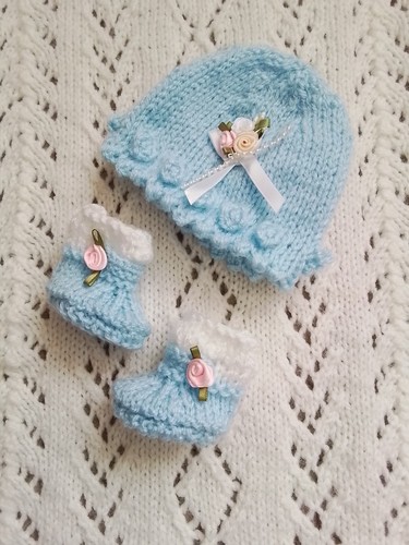 Hand knitted baby dolls - hand,