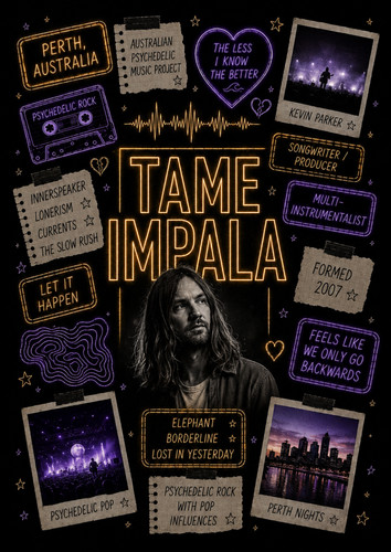 Tame impala music concert rock - tame,
