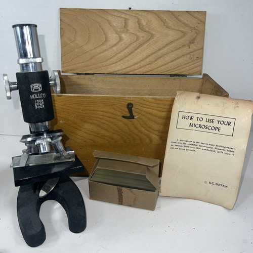 Vintage hollco microscope - vintage,