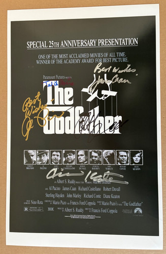 The godfather cast - the, signed