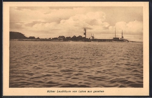 Postcard bülk lighthouse - bülk,,
