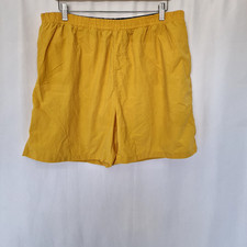 Matalan Easy Swim Shorts Men's Size XXL Yellow with Pockets & Inner Key Pocket