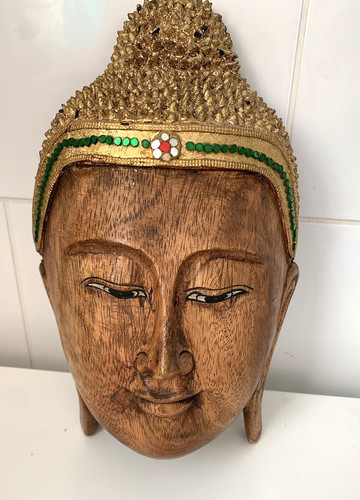 Hand carved wooden - wooden, buddha