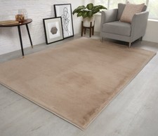 Natural faux rabbit - faux, rug