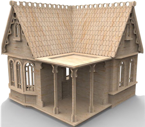 Doll house laser cut flat - doll,