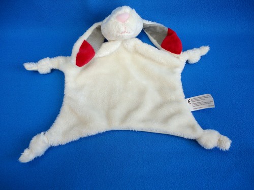 Grey red ears bunny rabbit - bunny,