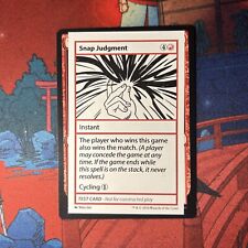 Snap Judgment Test Card MTG
