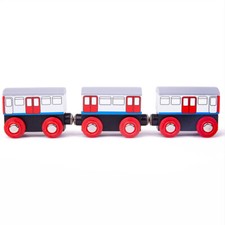 Tidlo Wooden Underground Train, Wooden Train Set Accessories