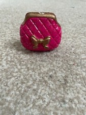 Novelty pink glitter purse ornament