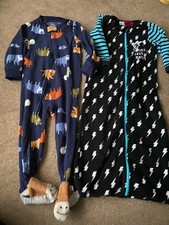 2 Carter’s 2t 2A babygrow full zip sleepsuit playsuit buffalo 18-24 sleeping bag