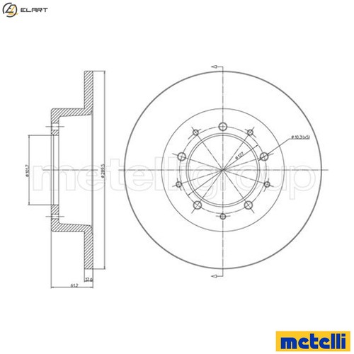 Brake disc 0359 for - brake,