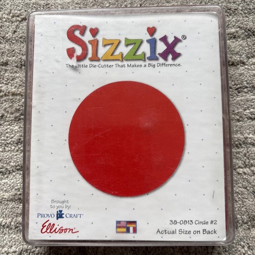 Sizzix large circle red - #2,