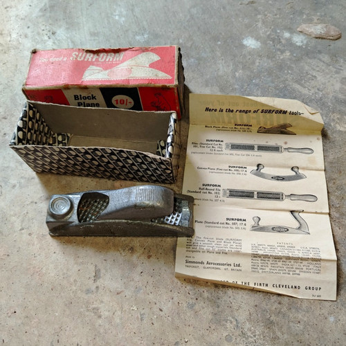Surform block plane with - block,