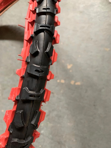 10 bicycle tire red - x,