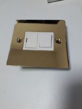 Volex 13A fused switch BRASS flat plate used, fitted then removed.