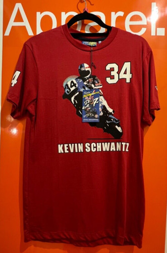 Kevin schwantz red shirt - kevin,