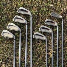 Wilson Deep Red Distance Irons - 3,4,5,6,7,8,9,SW, - R Flex Steel Shafts - No PW