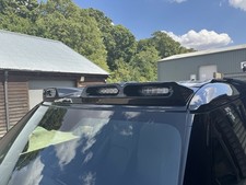 FOR LAND ROVER DEFENDER 90 110 LED ROOF TOP LIGHT BAR DRL 20-23 UK GLOSS BLACK