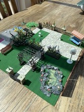 Vintage Britains Floral Garden Large Job Lot Miniature 1960s Tree Rock Pool 