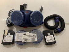 3M Jupiter Respirator with Hose 2 x Batteries Charger and 2 New Filters