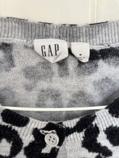 Gap Grey Black Leopard Print