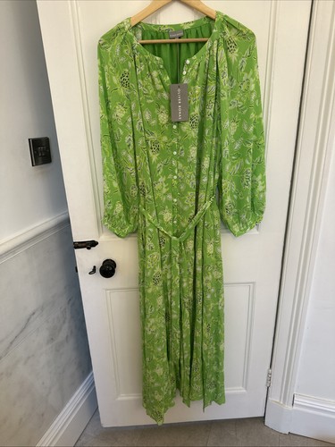 Bnwt oliver bonas green floral - oliver,