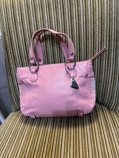 Tula Pink Genuine Leather Tote Bag Small Handbag Excellent Used Condition