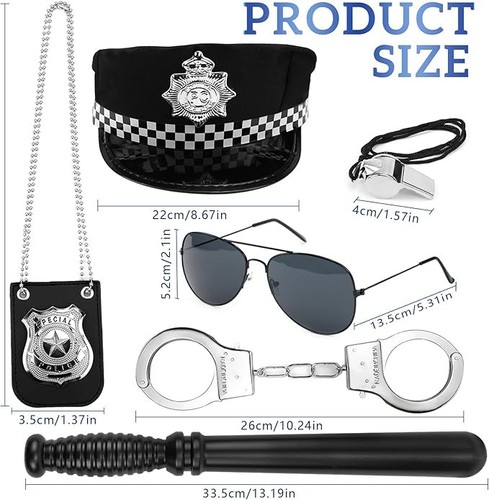Women police costume - women, set