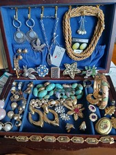 Vintage And Modern Costume Jewellery Joblot Box Not Included Re Wear Or Up Cycle