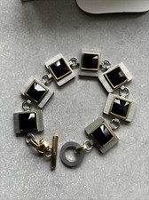 ATELIER SWAROVSKI By Holly Fulton Faceted Crystal Two Tone Bracelet
