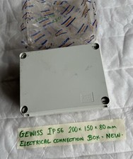 Gewiss Weatherproof Outdoor Junction Box 200x150x110 Drill Entries To Suit