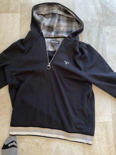 Barbour cotton hoodie size - barbour,