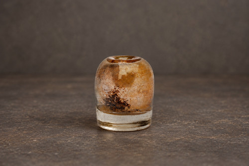Georgian glass inkwell antique - inkwell,
