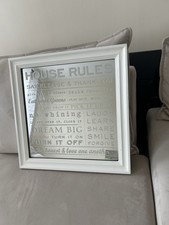 Rustic Kitchen House Rules Wall Plaque Sign Decorative Home Accessory