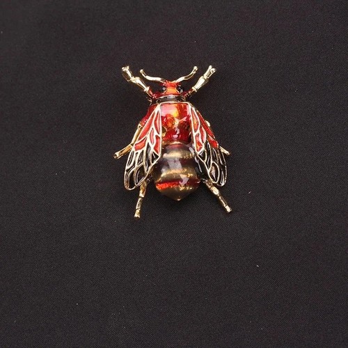 Enamel bumblebee brooch yellow - bumblebee,