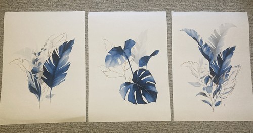 Leaf prints wall art - prints,