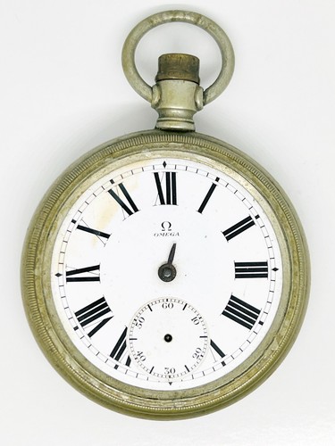 Antique railway omega - omega, pocket