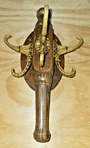 Wood triple hooks wall mount - triple,