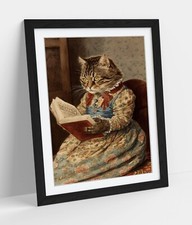 CAT READING A BOOK BEATRIX