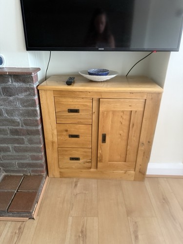 Solid oak cabinet - solid,