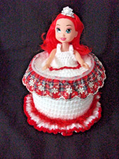 Crochet toilet roll doll