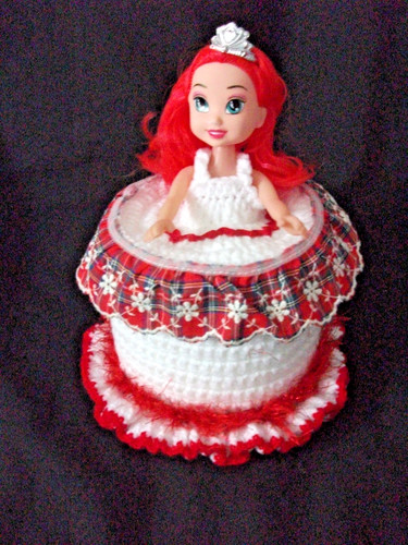 Crochet toilet roll - , doll