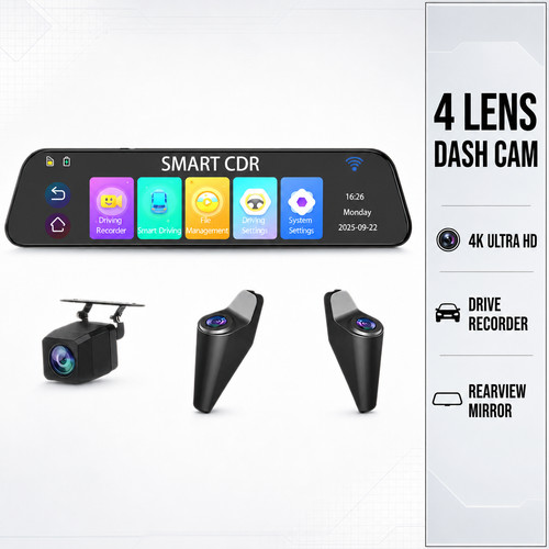 Lens dash cam - dash, camera