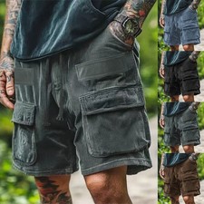 Men's Summer Corduroy Cargo