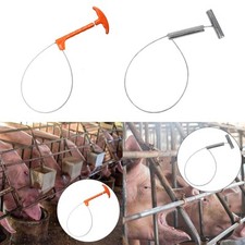 Pig Catcher Pole Adjustable Loop Wire Rope Farm Equipment for Dog Cow Cattle