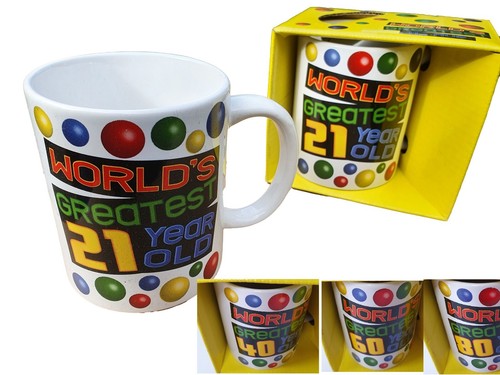 Birthday mug age - 21st, 40th